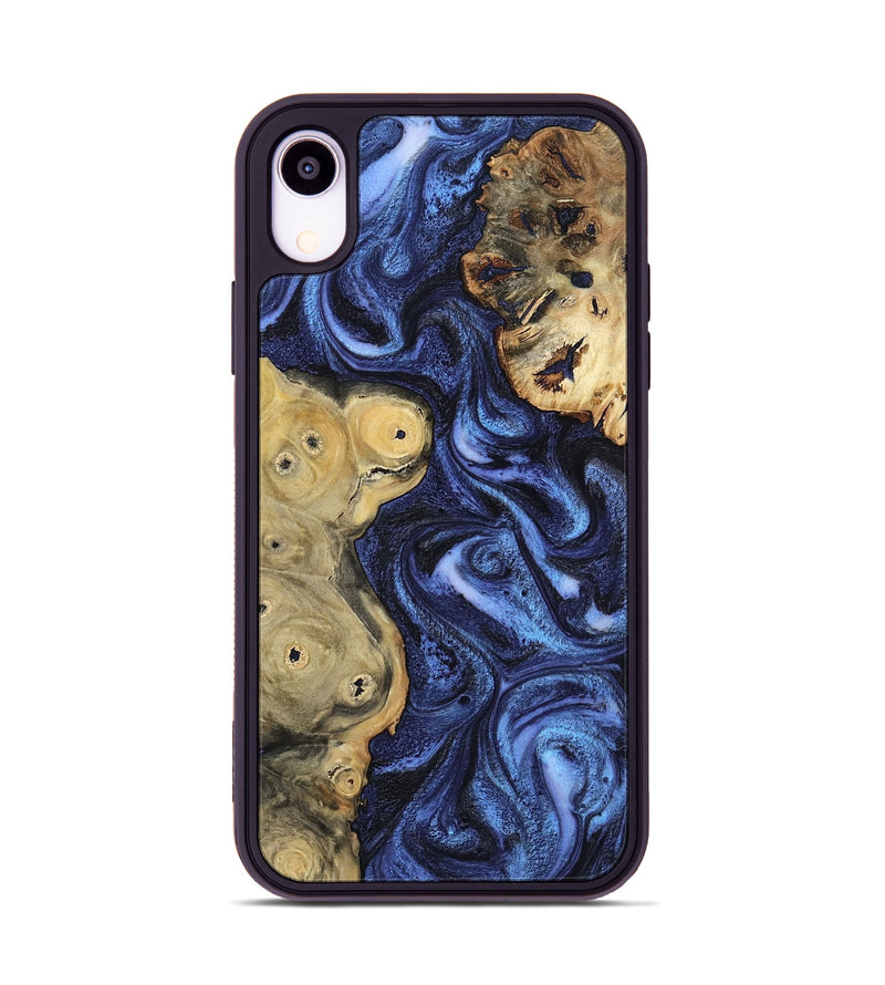 iPhone Xr Wood Phone Case - Seven (Blue, 801798)