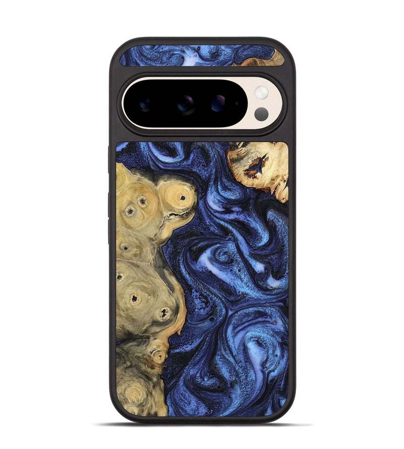 Pixel 10 Wood Phone Case - Seven (Blue, 801798)