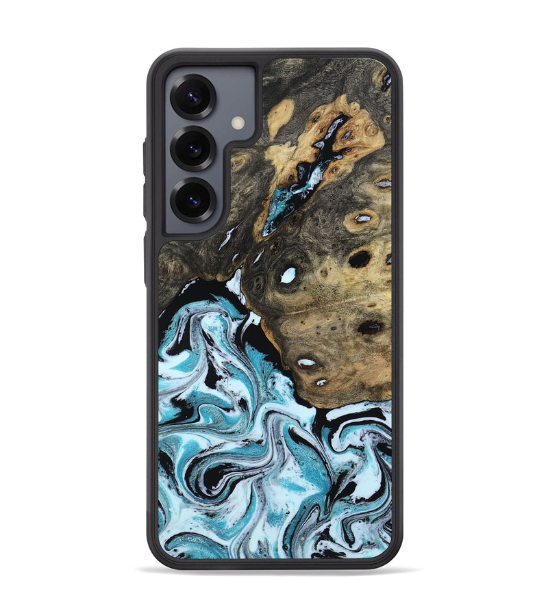 Galaxy S25 Plus Wood Phone Case - Ethan (Blue, 801799)