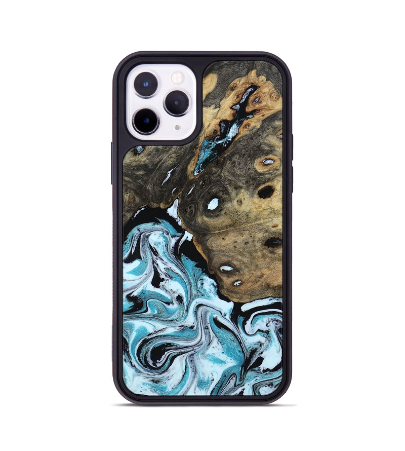 iPhone 11 Pro Wood Phone Case - Ethan (Blue, 801799)