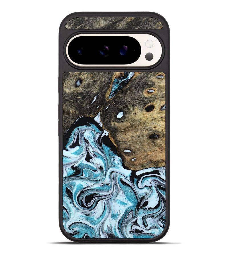 Pixel 10 Pro XL Wood Phone Case - Ethan (Blue, 801799)