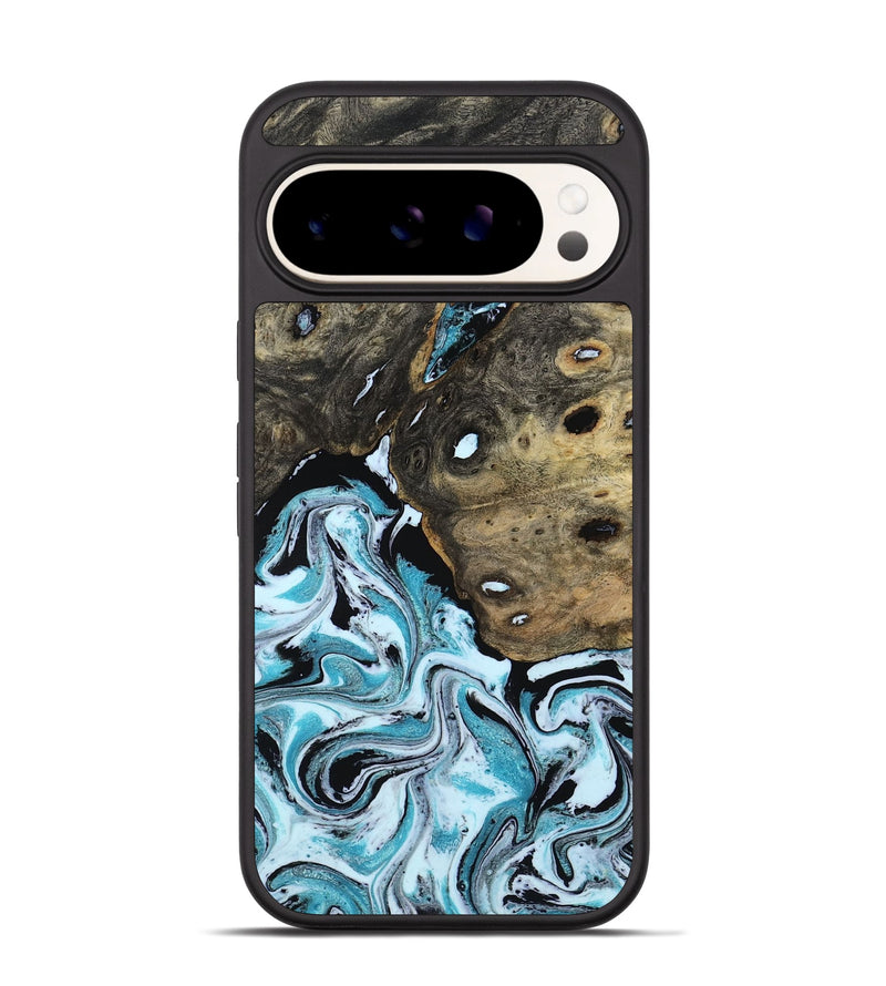 Pixel 9 Pro Wood Phone Case - Ethan (Blue, 801799)