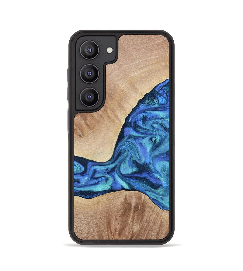 Galaxy S23 Wood Phone Case - Zetta (Blue, 801800)
