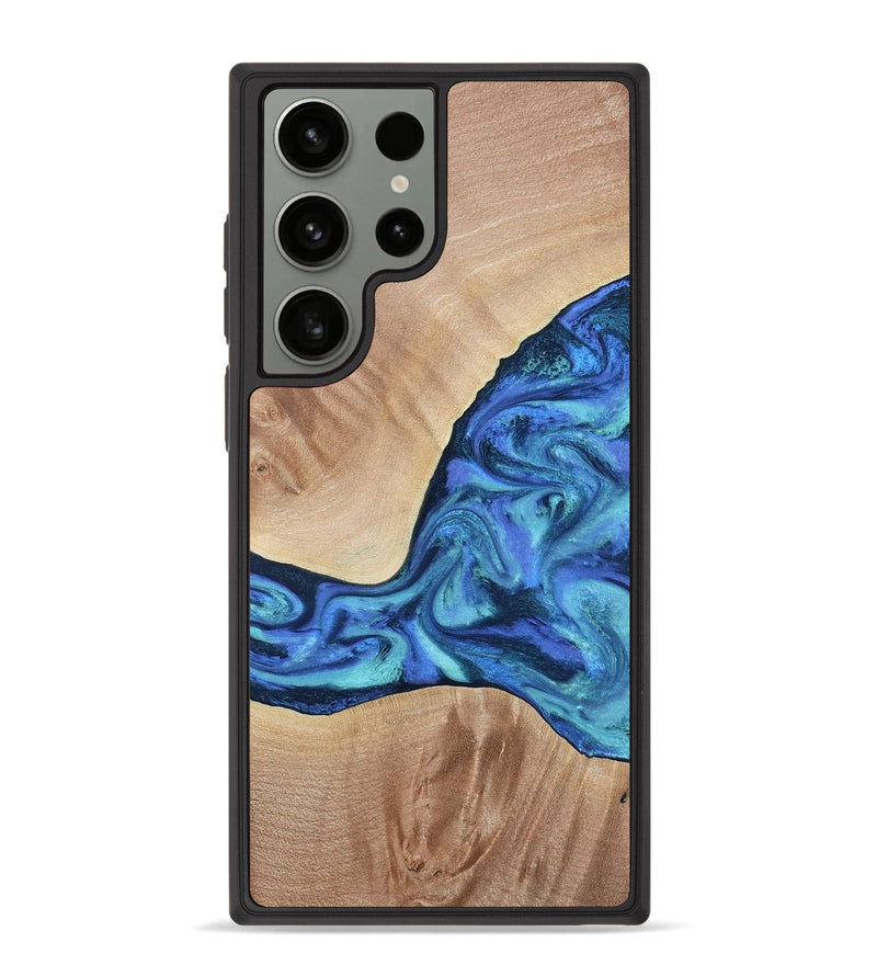 Galaxy S23 Ultra Wood Phone Case - Zetta (Blue, 801800)