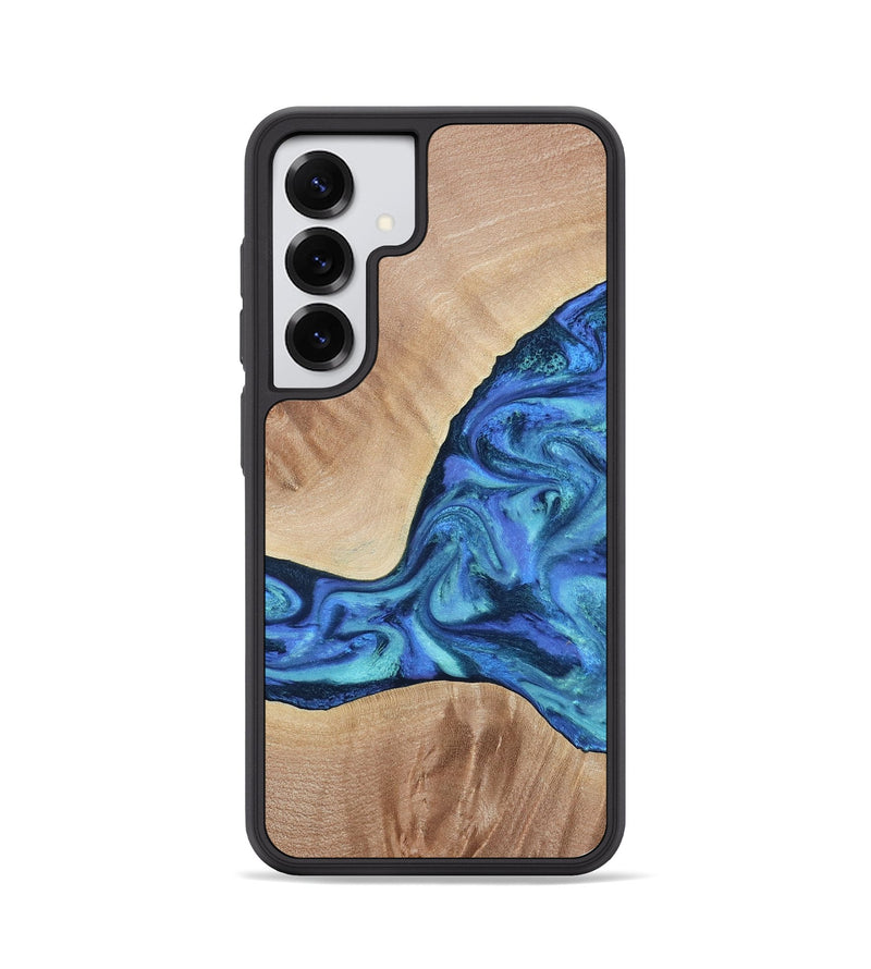 Galaxy S25 Wood Phone Case - Zetta (Blue, 801800)