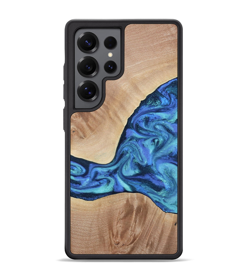 Galaxy S25 Ultra Wood Phone Case - Zetta (Blue, 801800)