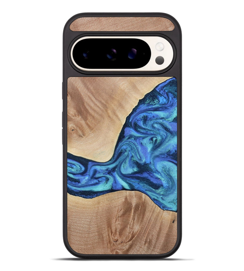 Pixel 9 Pro XL Wood Phone Case - Zetta (Blue, 801800)