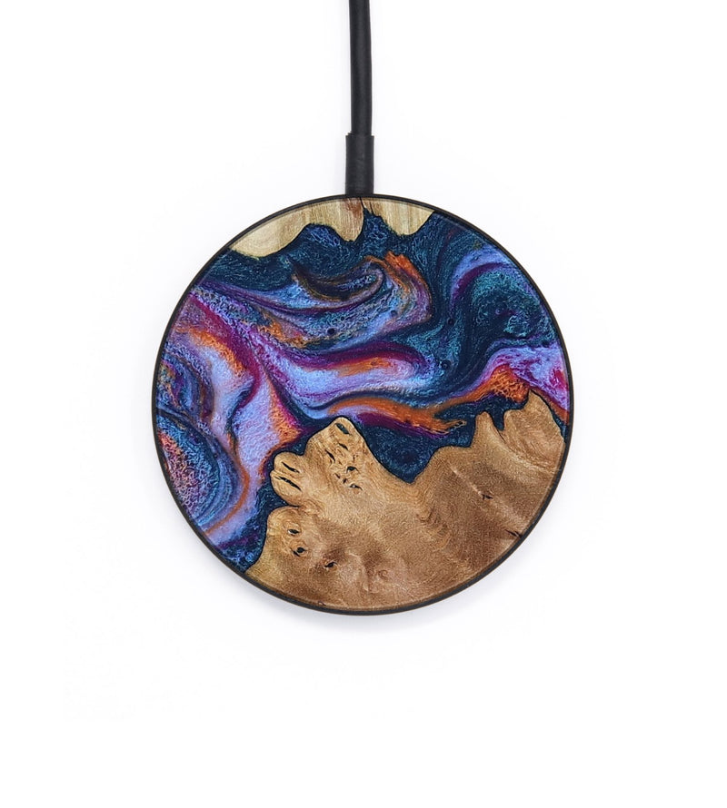 Circle Wood Wireless Charger - Makai (Blue, 801801)