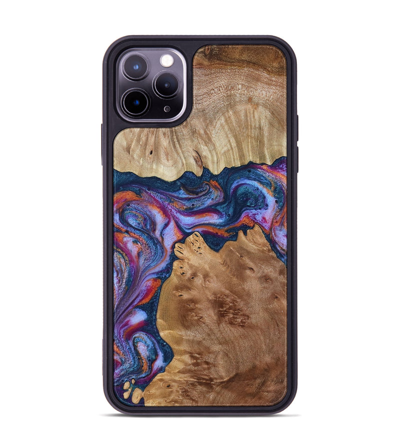 iPhone 11 Pro Max Wood Phone Case - Makai (Blue, 801801)