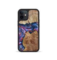 iPhone 12 mini Wood Phone Case - Makai (Blue, 801801)
