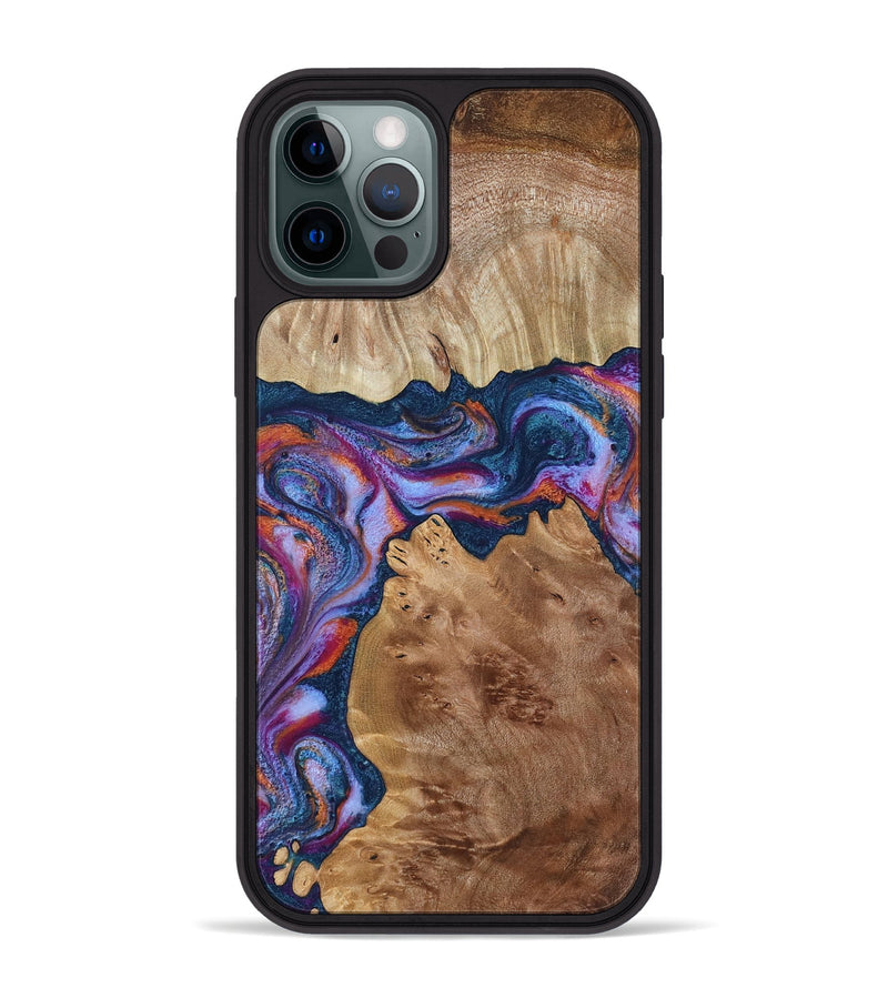 iPhone 12 Pro Max Wood Phone Case - Makai (Blue, 801801)