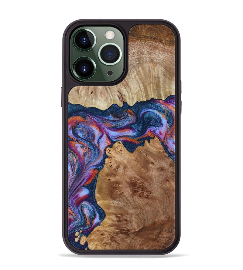 iPhone 13 Pro Max Wood Phone Case - Makai (Blue, 801801)