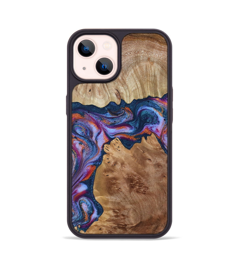 iPhone 14 Wood Phone Case - Makai (Blue, 801801)