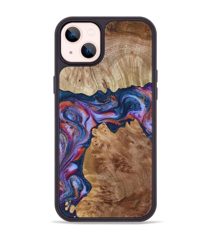 iPhone 14 Plus Wood Phone Case - Makai (Blue, 801801)