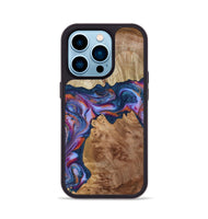 iPhone 14 Pro Wood Phone Case - Makai (Blue, 801801)