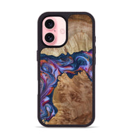 iPhone 16 Wood Phone Case - Makai (Blue, 801801)