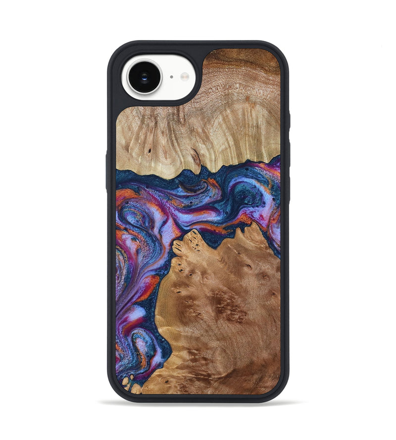 iPhone 16e Wood Phone Case - Makai (Blue, 801801)