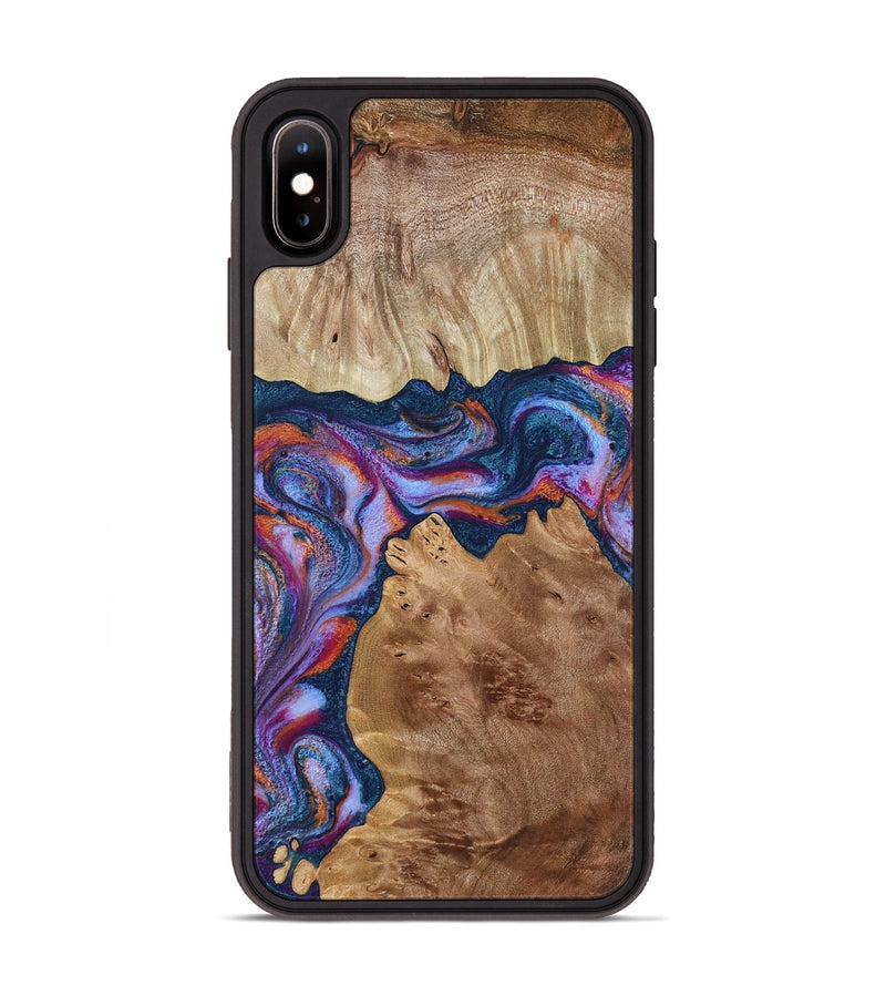iPhone Xs Max Wood Phone Case - Makai (Blue, 801801)