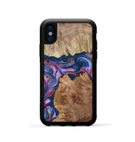 iPhone Xs Wood Phone Case - Makai (Blue, 801801)