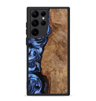 Galaxy S22 Ultra Wood Phone Case - Stephan (Blue, 801802)