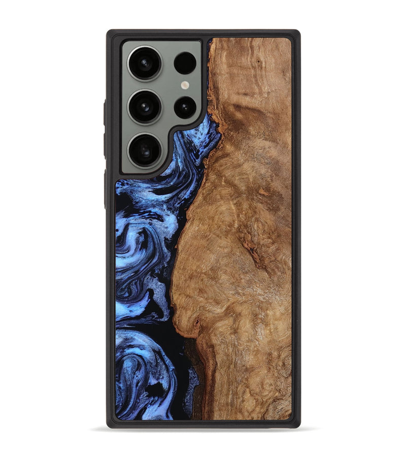 Galaxy S23 Ultra Wood Phone Case - Stephan (Blue, 801802)