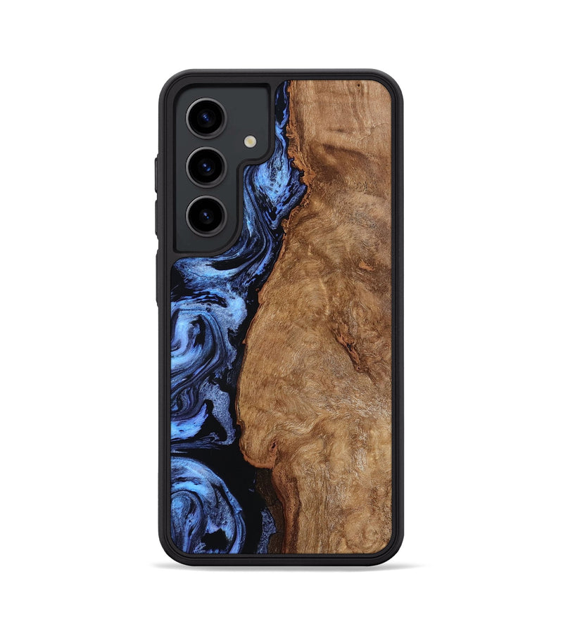 Galaxy S24 Wood Phone Case - Stephan (Blue, 801802)