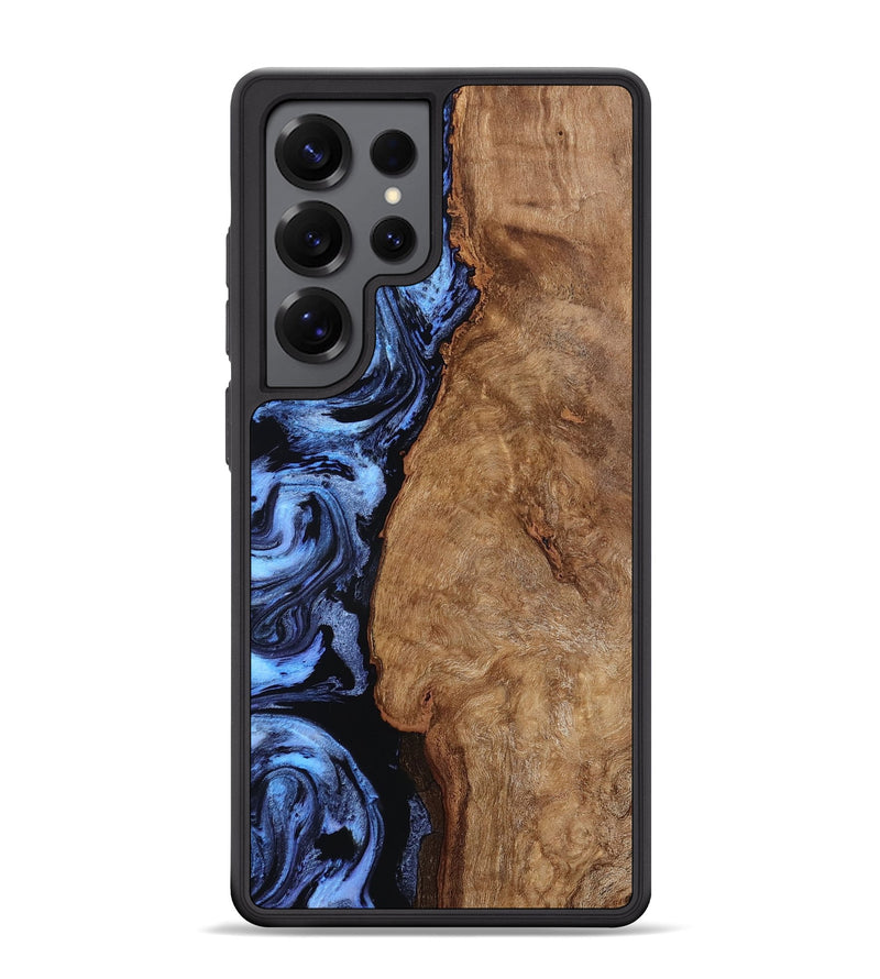 Galaxy S25 Ultra Wood Phone Case - Stephan (Blue, 801802)