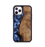 iPhone 11 Pro Wood Phone Case - Stephan (Blue, 801802)