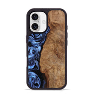 iPhone 17 Wood Phone Case - Stephan (Blue, 801802)