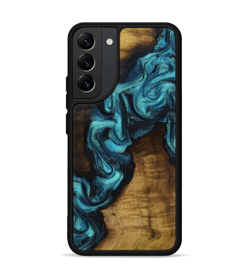 Galaxy S22 Plus Wood Phone Case - Marcia (Blue, 801803)
