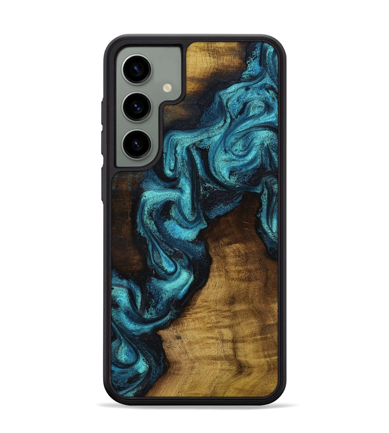 Galaxy S24 Plus Wood Phone Case - Marcia (Blue, 801803)