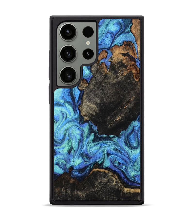 Galaxy S24 Ultra Wood Phone Case - Loren (Blue, 801804)