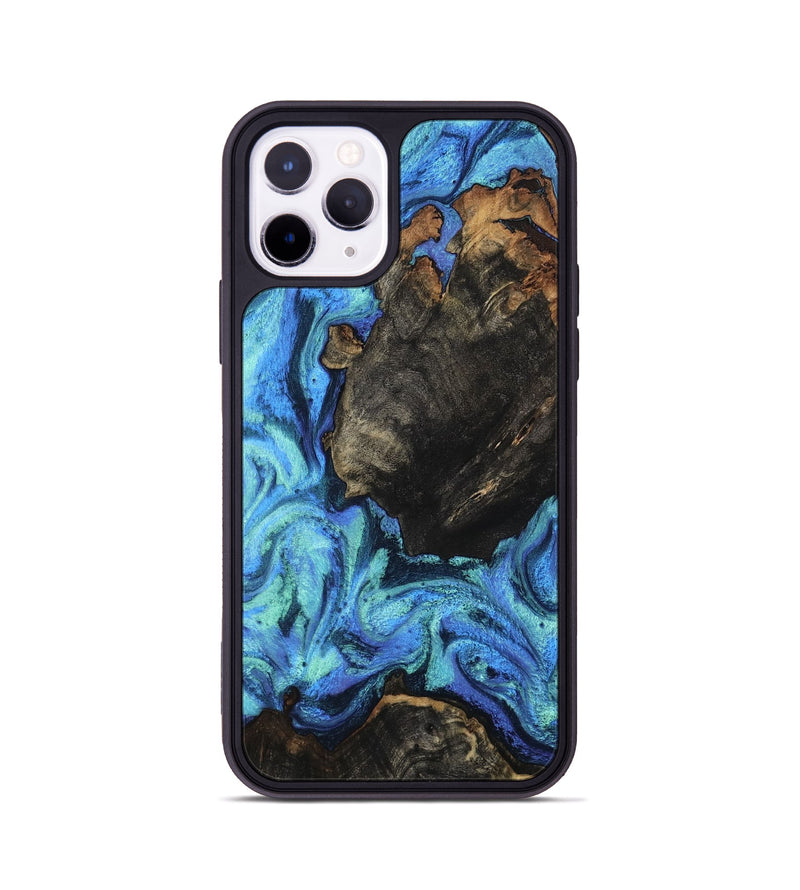 iPhone 11 Pro Wood Phone Case - Loren (Blue, 801804)