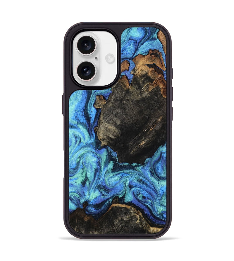 iPhone 17 Wood Phone Case - Loren (Blue, 801804)