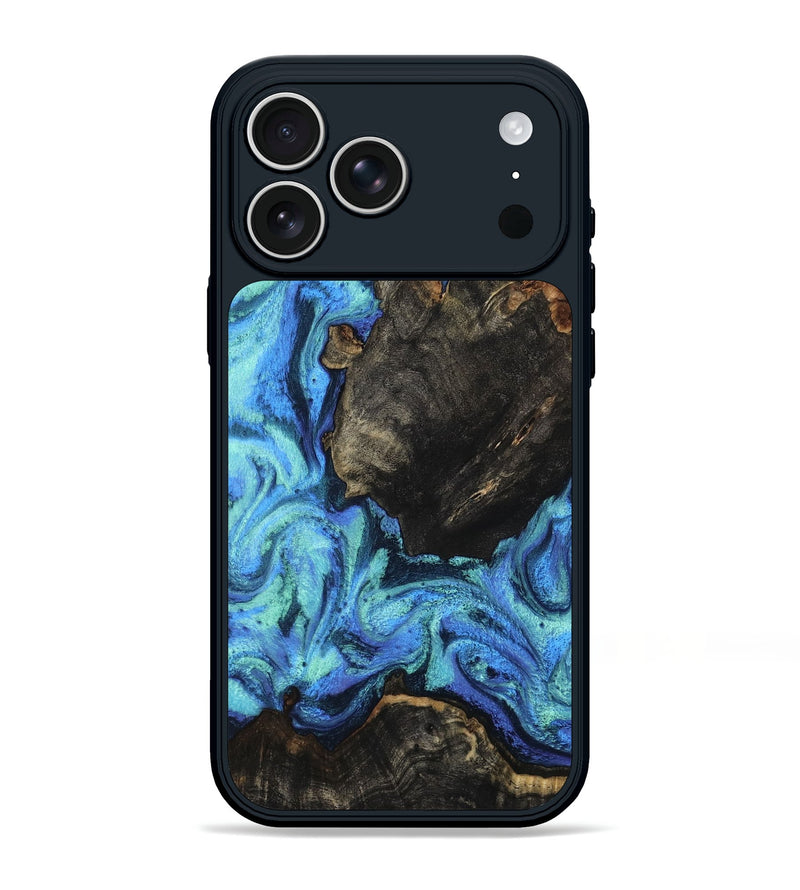 iPhone 17 Pro Max Wood Phone Case - Loren (Blue, 801804)