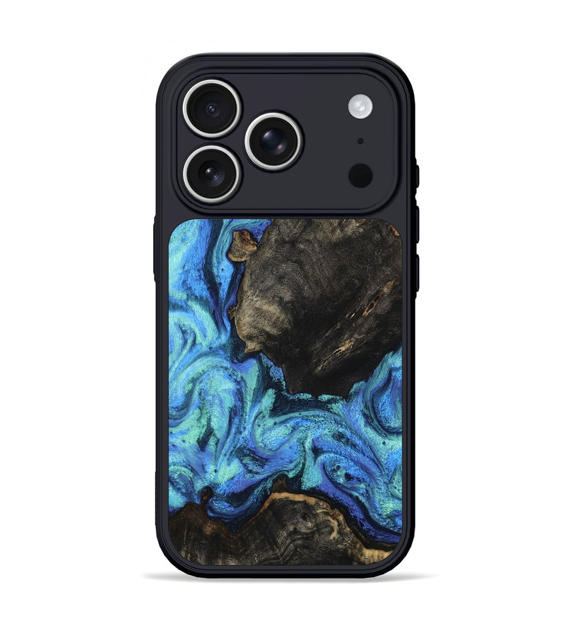 iPhone 17 Pro Wood Phone Case - Loren (Blue, 801804)