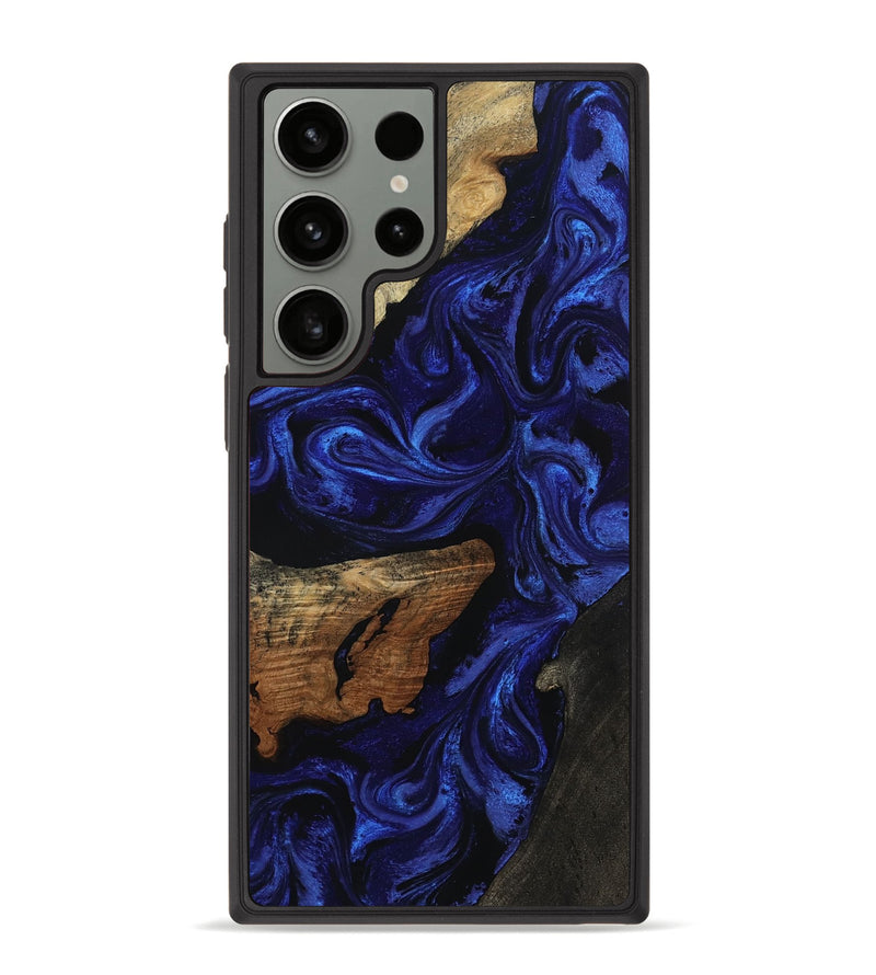 Galaxy S23 Ultra Wood Phone Case - Elva (Blue, 801805)