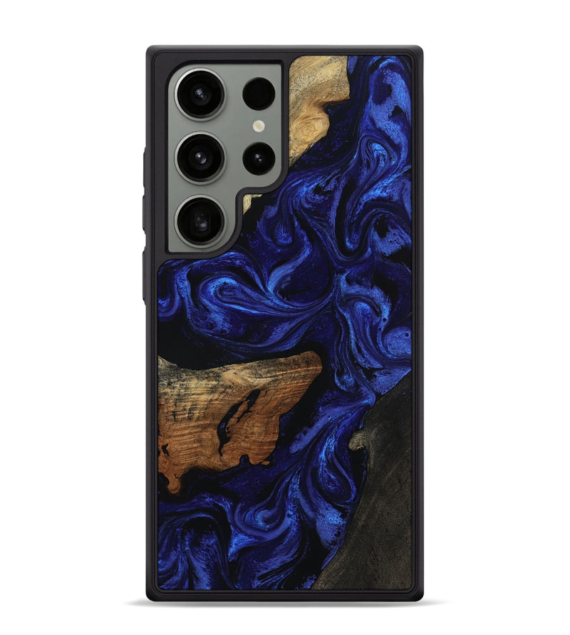 Galaxy S24 Ultra Wood Phone Case - Elva (Blue, 801805)