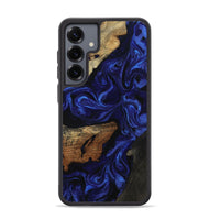 Galaxy S25 Plus Wood Phone Case - Elva (Blue, 801805)