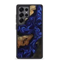 Galaxy S25 Ultra Wood Phone Case - Elva (Blue, 801805)