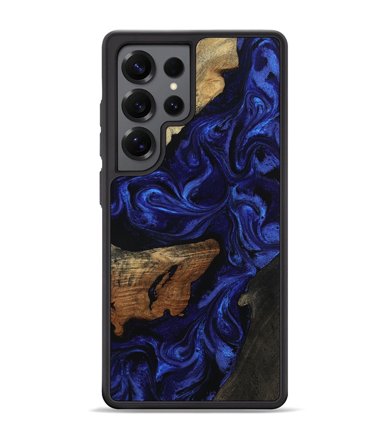 Galaxy S25 Ultra Wood Phone Case - Elva (Blue, 801805)
