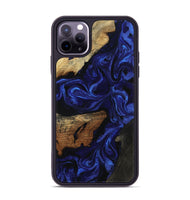 iPhone 11 Pro Max Wood Phone Case - Elva (Blue, 801805)