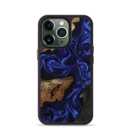 iPhone 13 Pro Wood Phone Case - Elva (Blue, 801805)