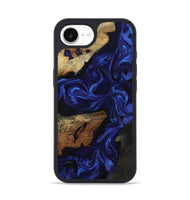iPhone 16e Wood Phone Case - Elva (Blue, 801805)