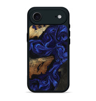 iPhone 17 Air Wood Phone Case - Elva (Blue, 801805)