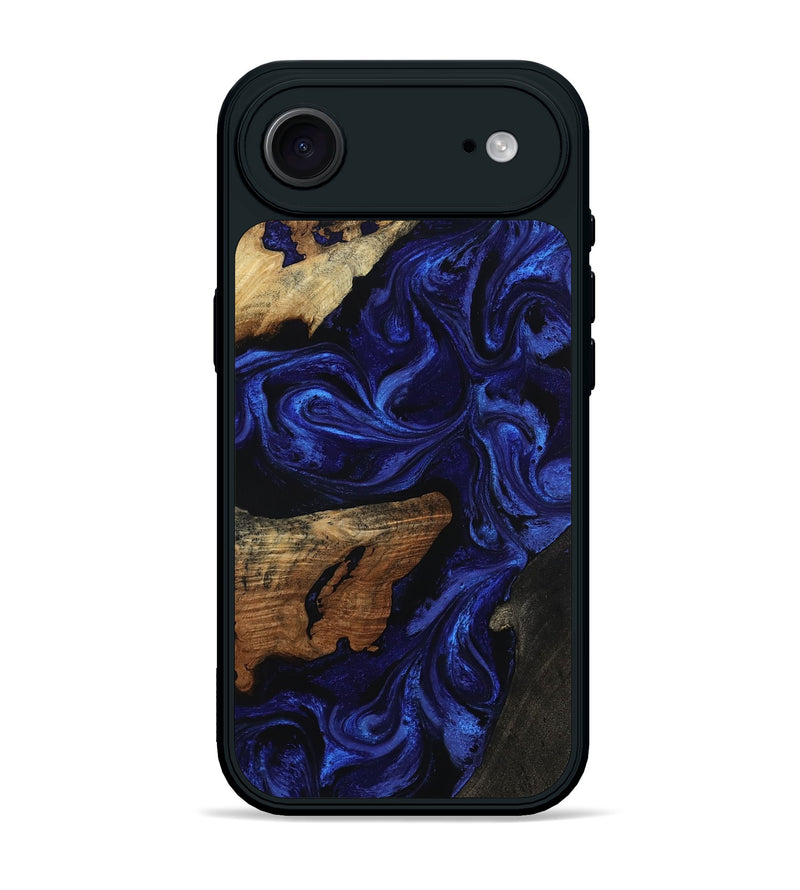 iPhone 17 Air Wood Phone Case - Elva (Blue, 801805)