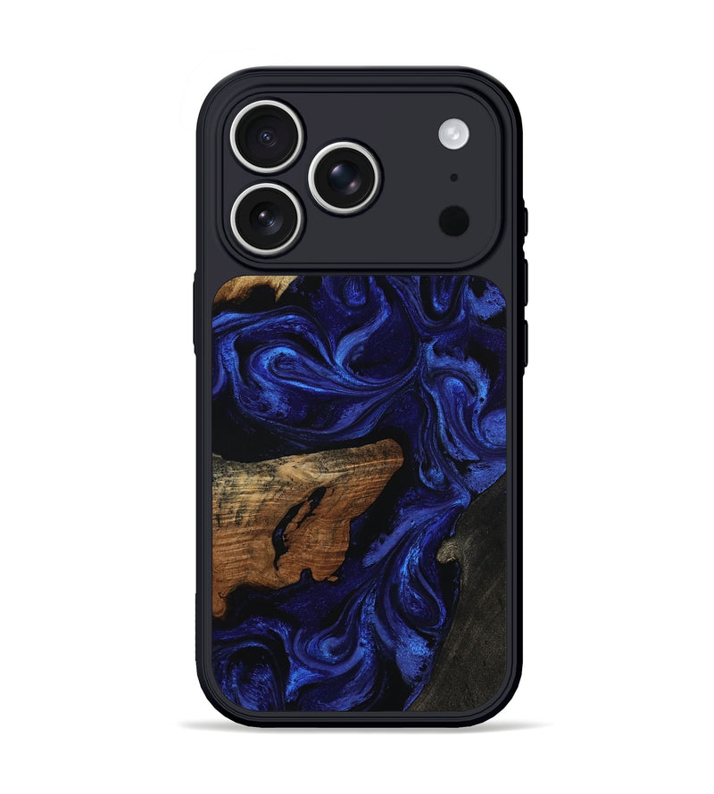 iPhone 17 Pro Wood Phone Case - Elva (Blue, 801805)