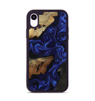iPhone Xr Wood Phone Case - Elva (Blue, 801805)