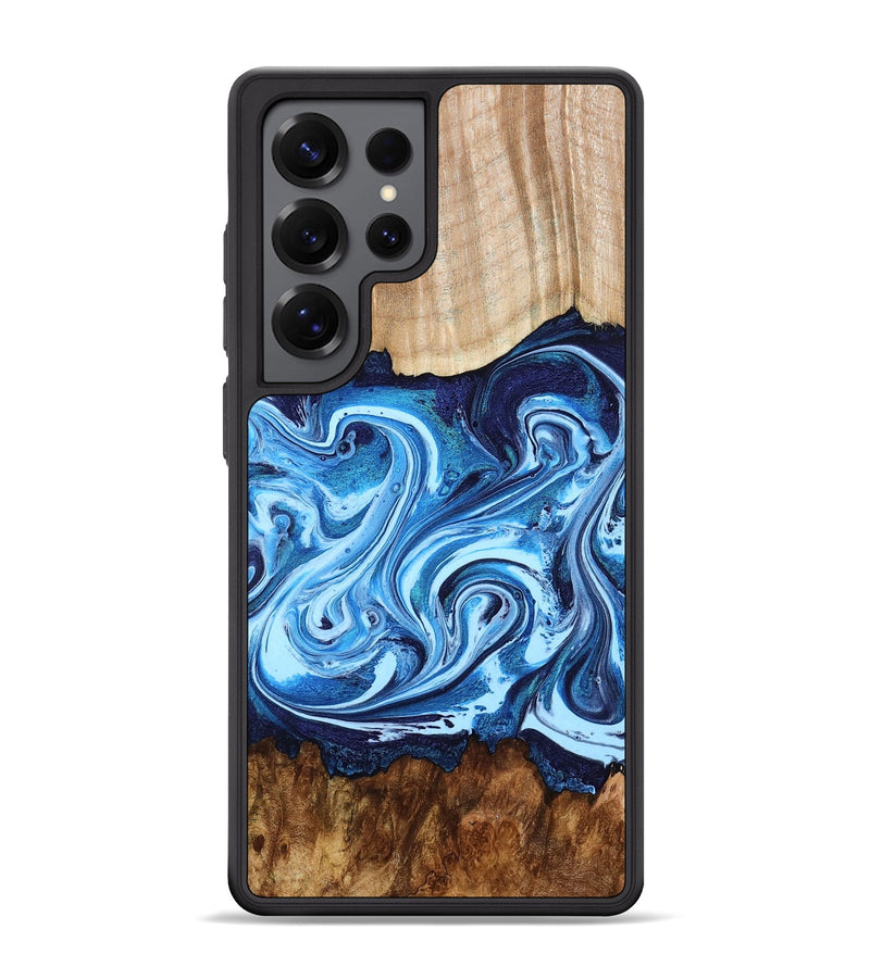 Galaxy S25 Ultra Wood Phone Case - Darlene (Blue, 801806)