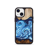 iPhone 13 mini Wood Phone Case - Darlene (Blue, 801806)